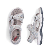 Rieker 68879-96 Sandals-Grey Multi