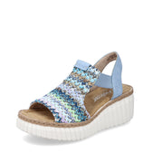 Rieker 69172 Sandals-Blue Multi