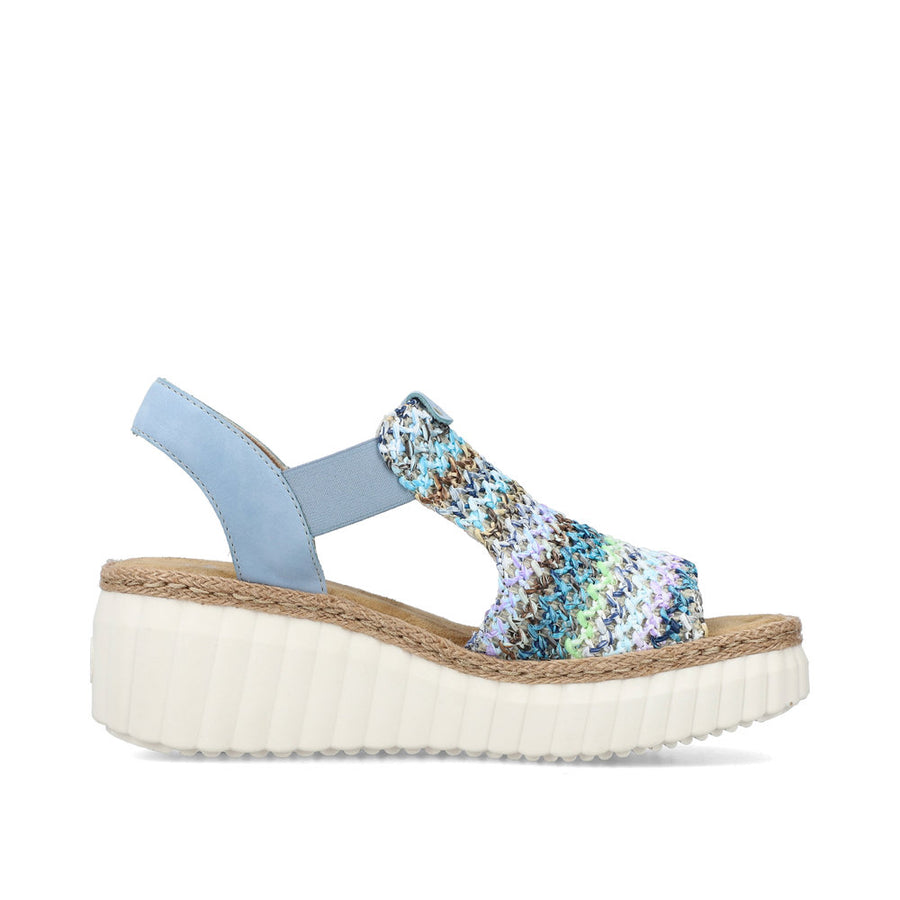 Rieker 69172 Sandals-Blue Multi