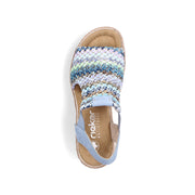 Rieker 69172 Sandals-Blue Multi