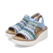 Rieker 69172 Sandals-Blue Multi