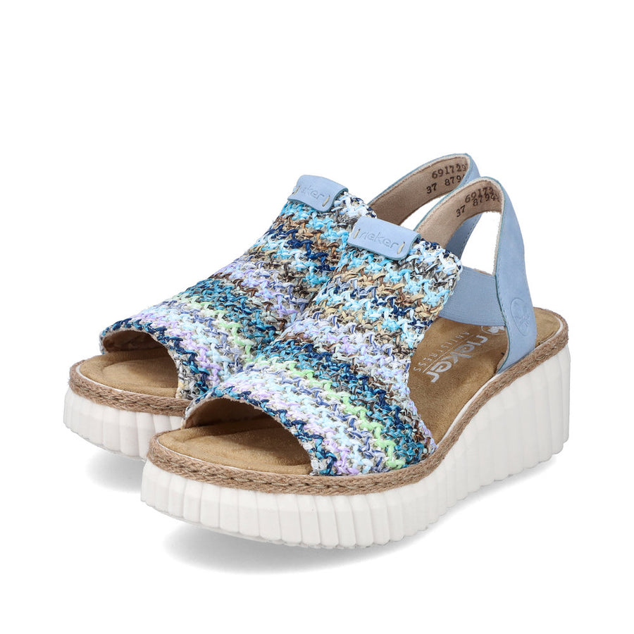 Rieker 69172 Sandals-Blue Multi