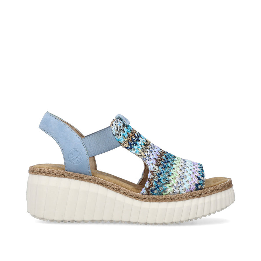 Rieker 69172 Sandals-Blue Multi