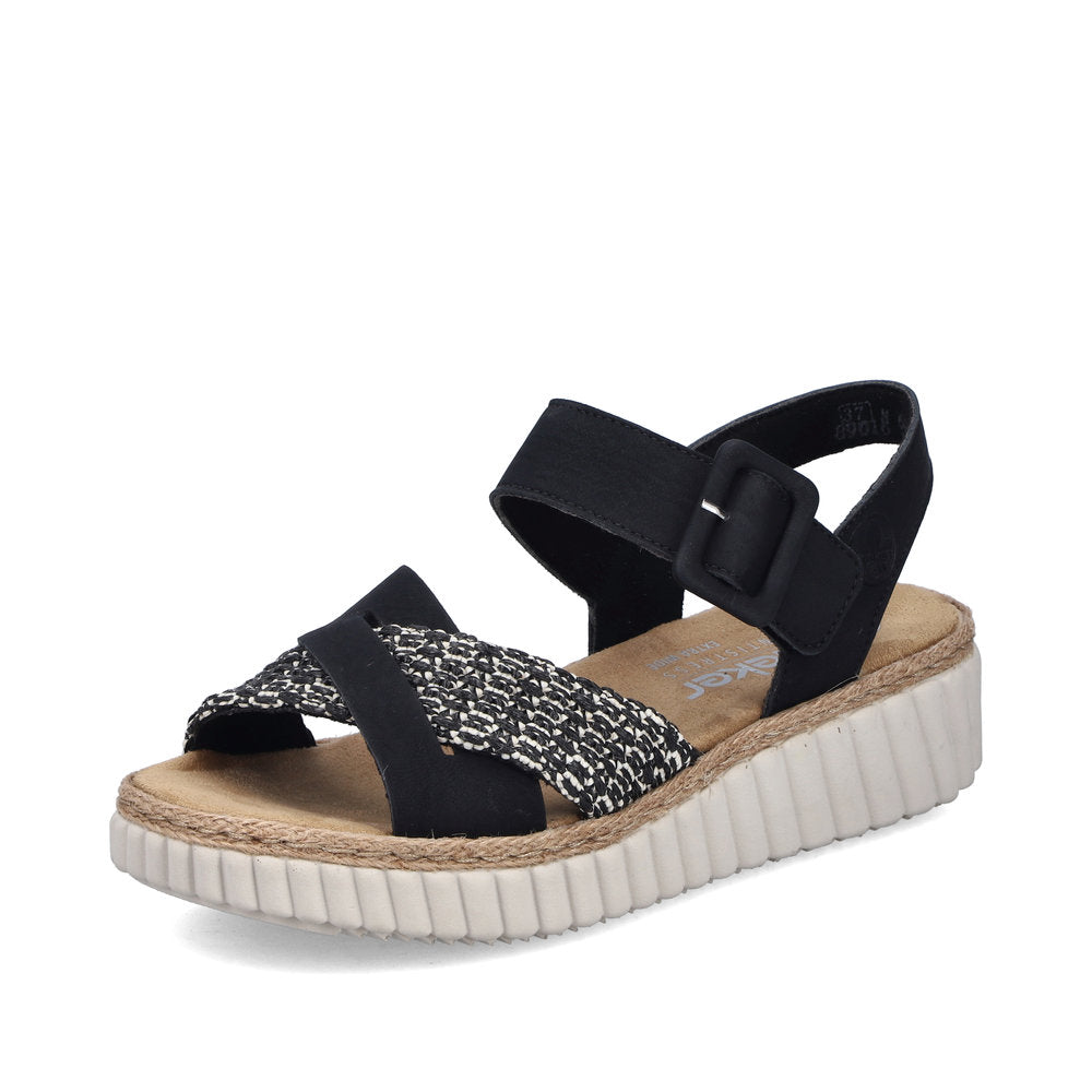 Rieker 69269-00 Sandals-Black