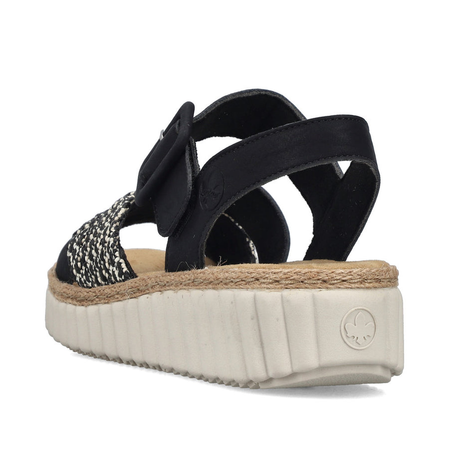 Rieker 69269-00 Sandals-Black