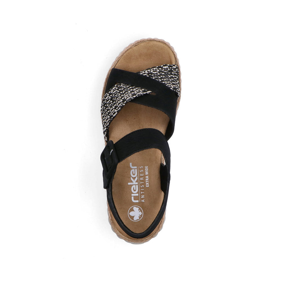 Rieker 69269-00 Sandals-Black