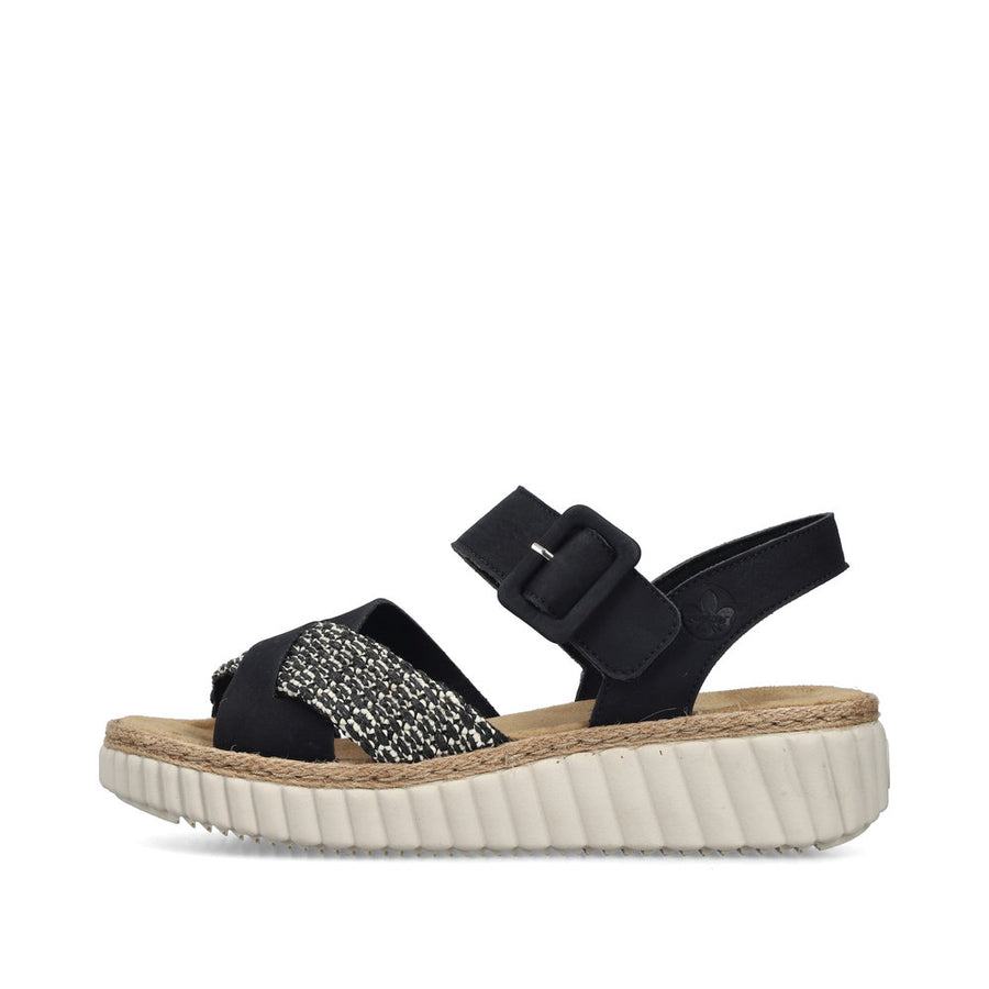 Rieker 69269-00 Sandals-Black