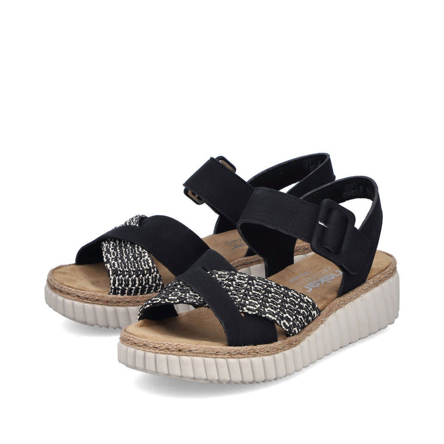 Rieker 69269-00 Sandals-Black