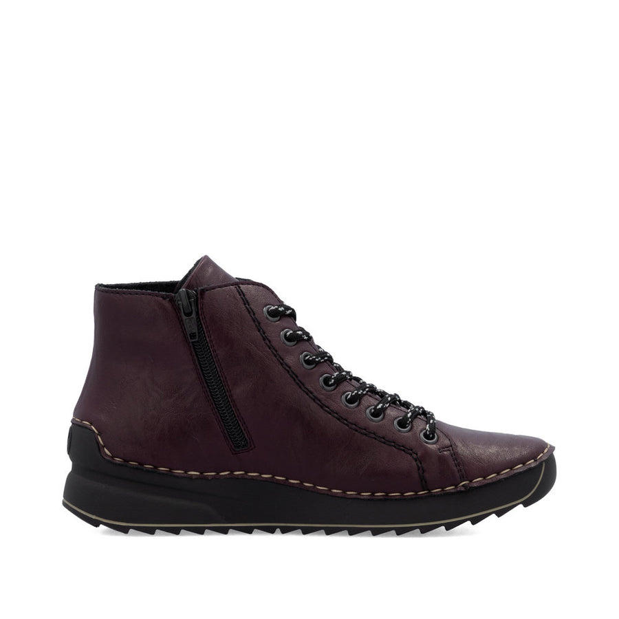 Rieker 71510-30 Ankle Boots-Bordo