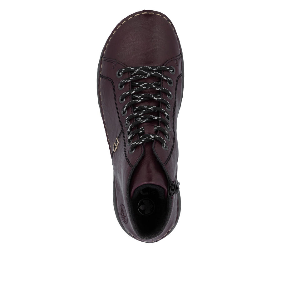 Rieker 71510-30 Ankle Boots-Bordo