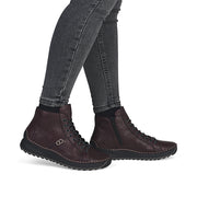 Rieker 71510-30 Ankle Boots-Bordo
