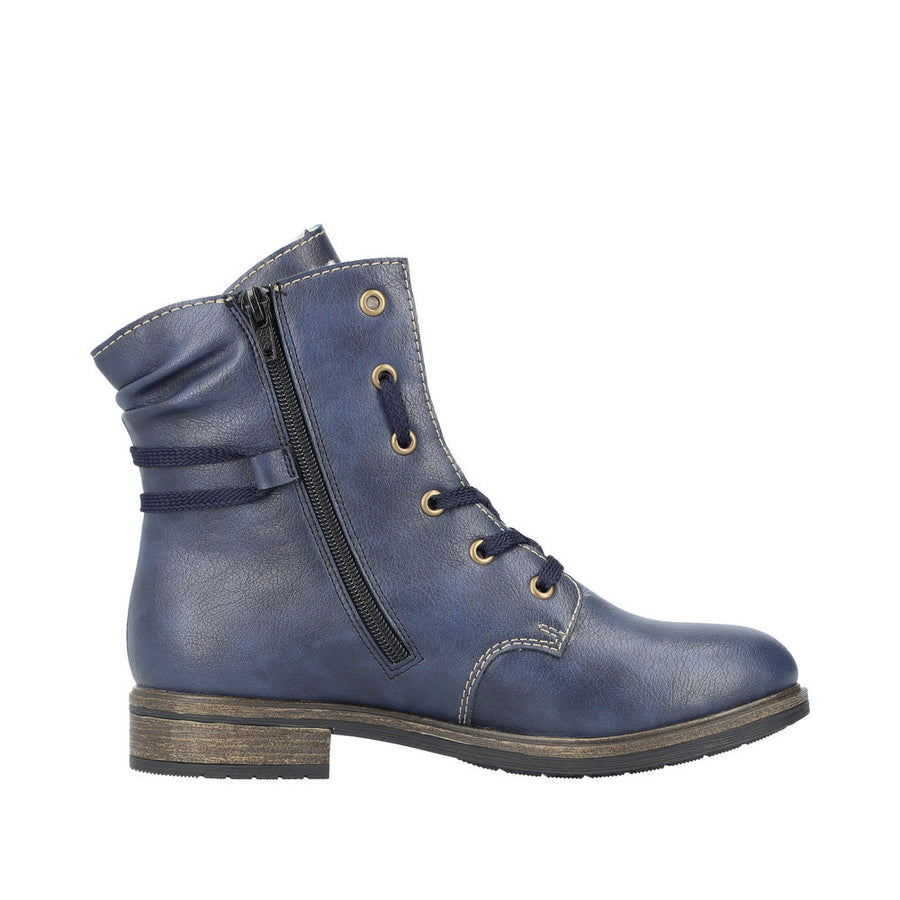 Rieker 72229 Ankle Boot-Petrol Blue