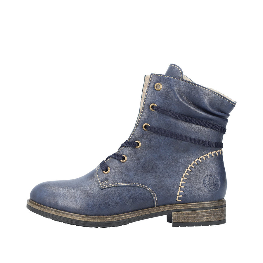 Rieker 72229 Ankle Boot-Petrol Blue