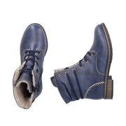 Rieker 72229 Ankle Boot-Petrol Blue