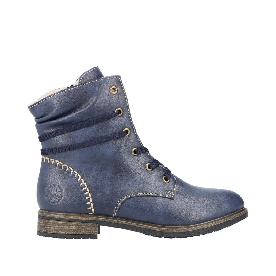 Rieker 72229 Ankle Boot-Petrol Blue