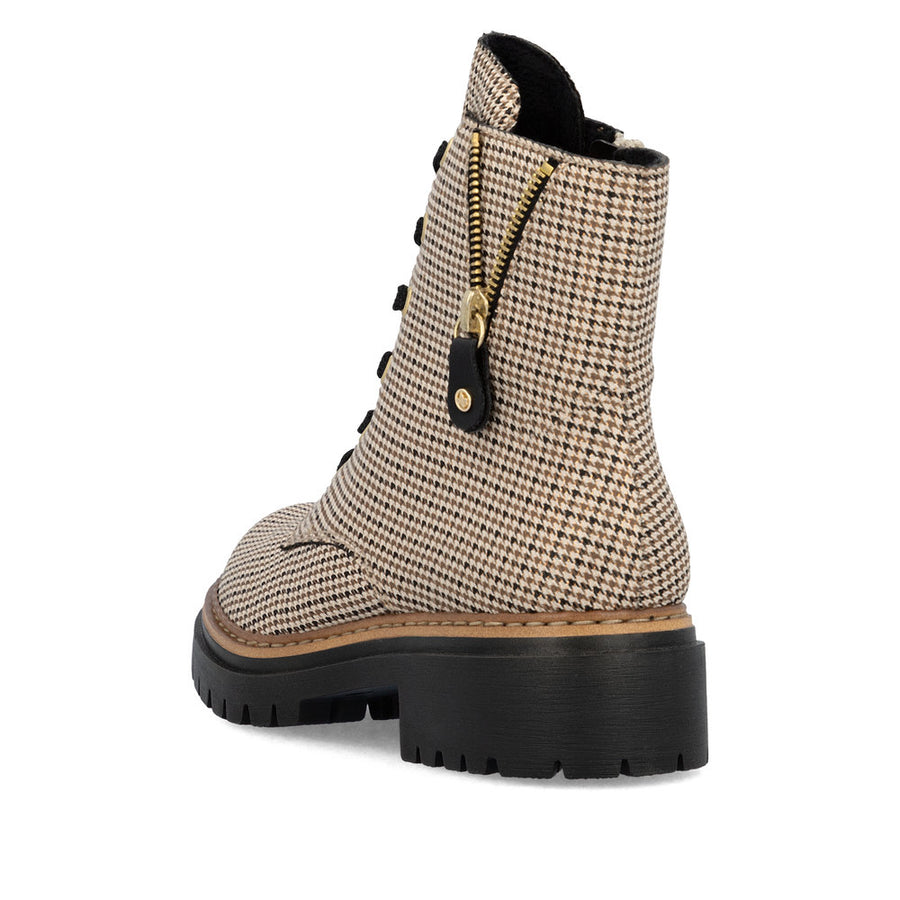 Rieker 72617-60 Ankle Boot-Beige Multi