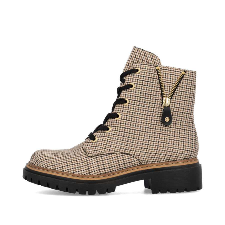 Rieker 72617-60 Ankle Boot-Beige Multi