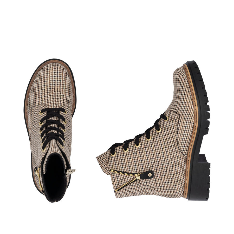 Rieker 72617-60 Ankle Boot-Beige Multi