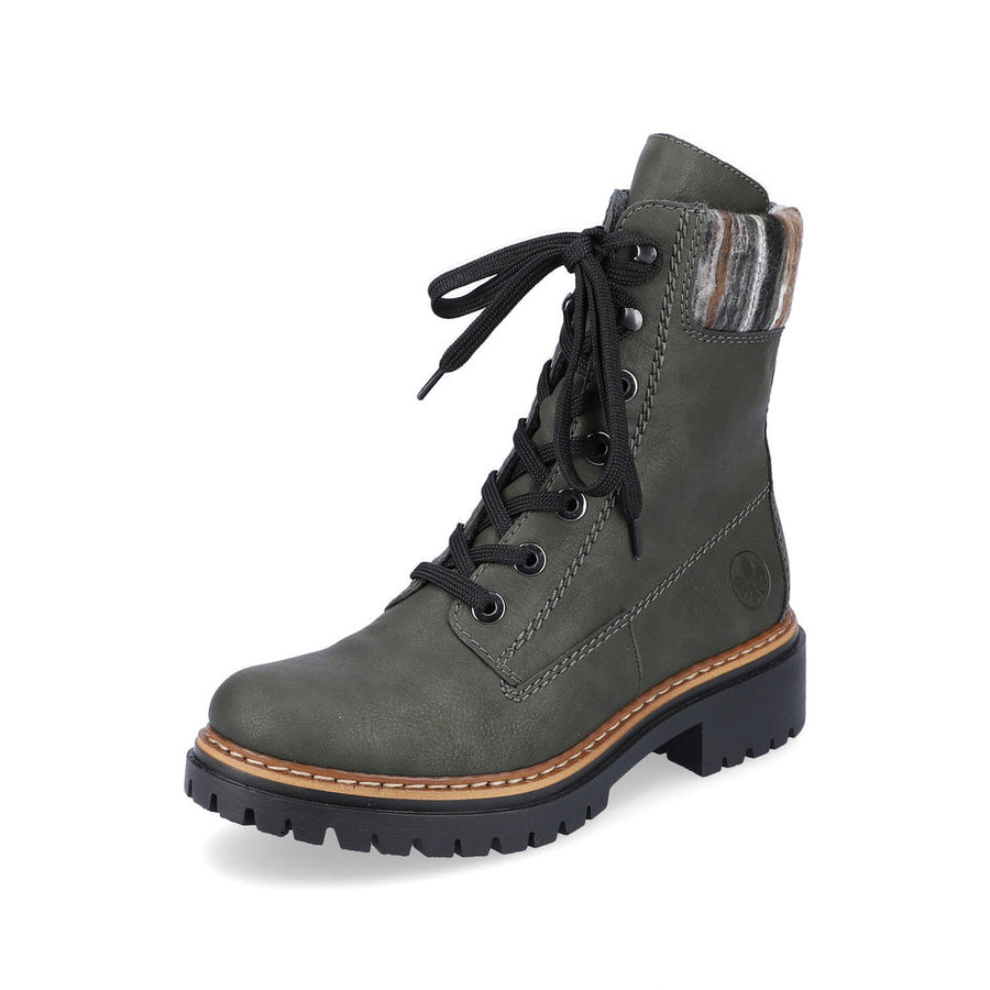 Rieker 72630 Ankle Boots-Green