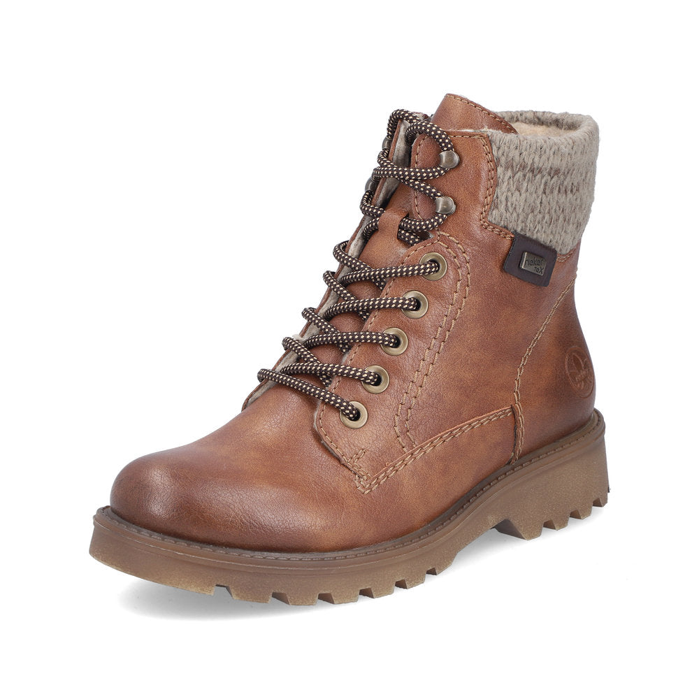Rieker 73220-24 Ankle Boot-Tan