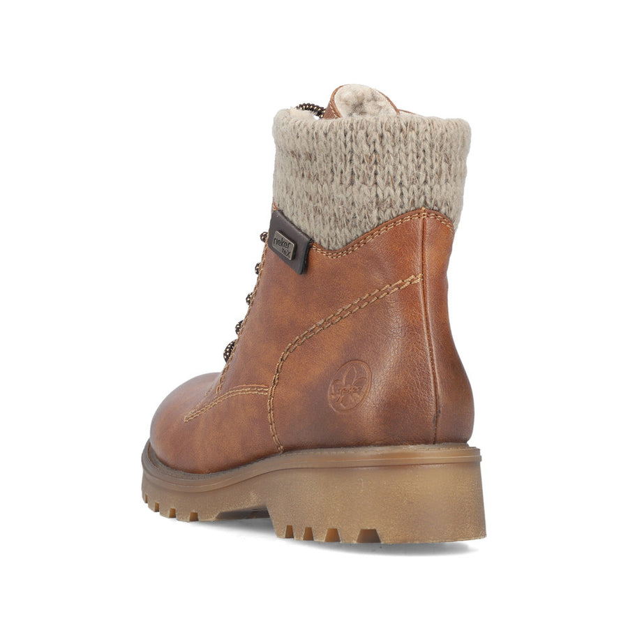 Rieker 73220-24 Ankle Boot-Tan