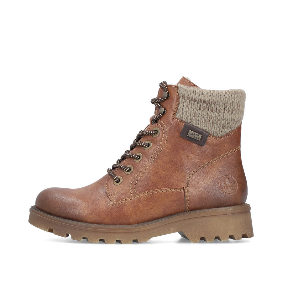 Rieker 73220-24 Ankle Boot-Tan