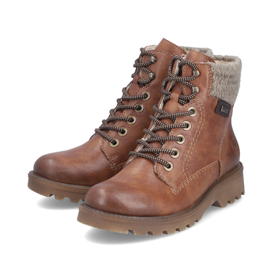 Rieker 73220-24 Ankle Boot-Tan