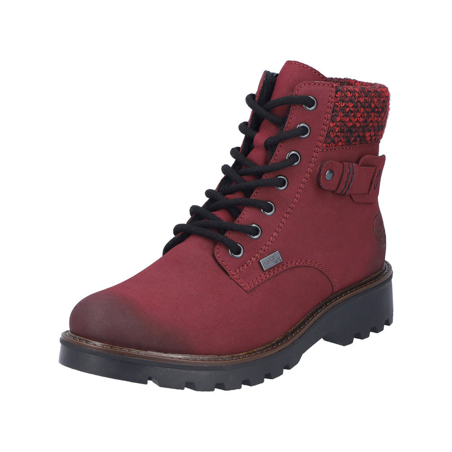 Rieker 73225 Ankle Boot-Burgundy