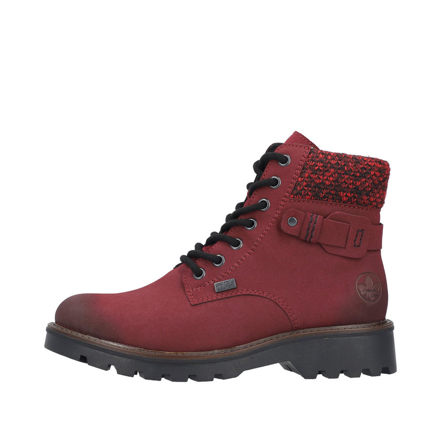 Rieker 73225 Ankle Boot-Burgundy