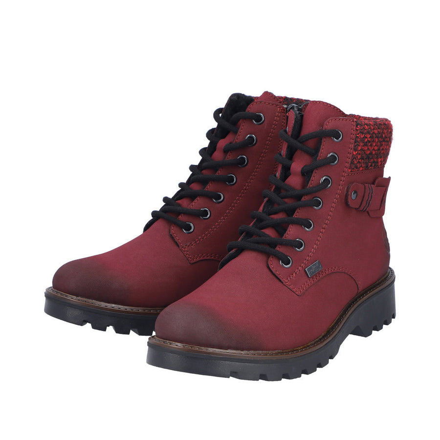 Rieker 73225 Ankle Boot-Burgundy