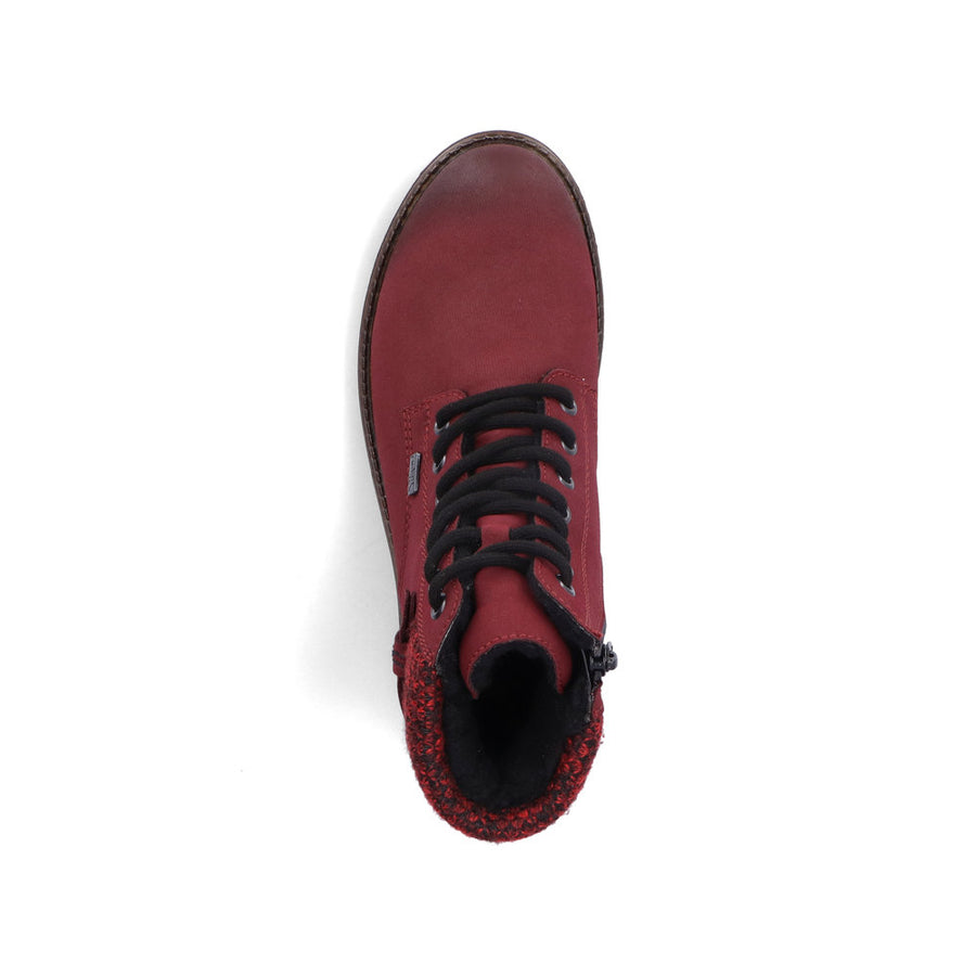 Rieker 73225 Ankle Boot-Burgundy