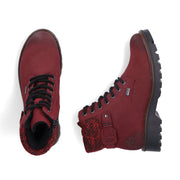 Rieker 73225 Ankle Boot-Burgundy