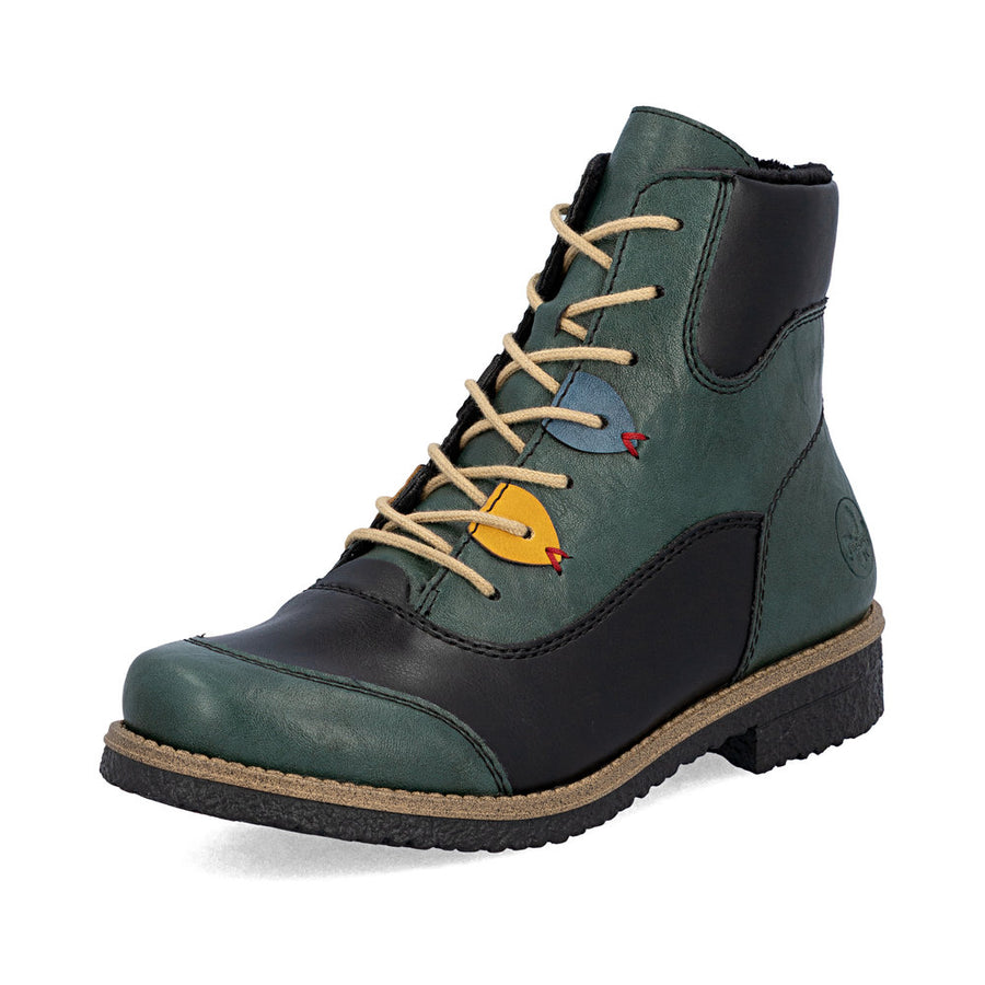 Rieker 73510-90 Ankle Boots-Green Multi
