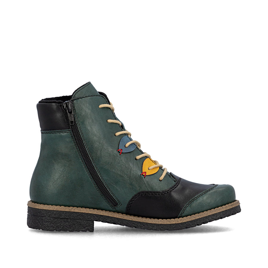 Rieker 73510-90 Ankle Boots-Green Multi