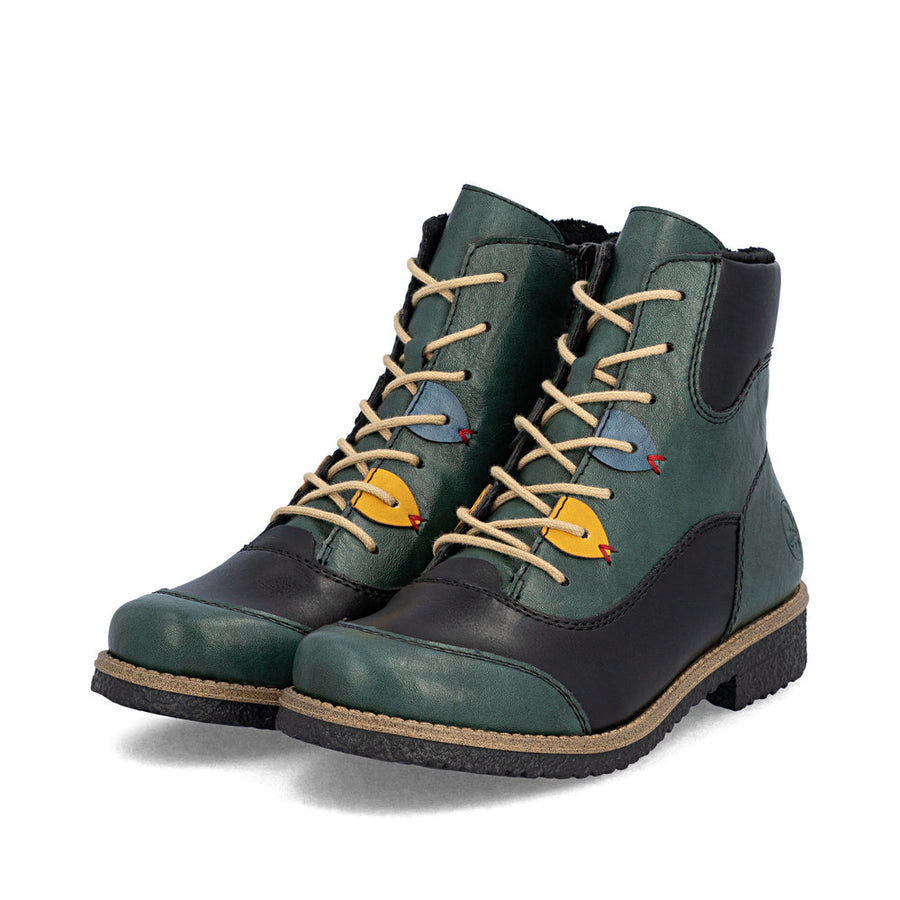 Rieker 73510-90 Ankle Boots-Green Multi