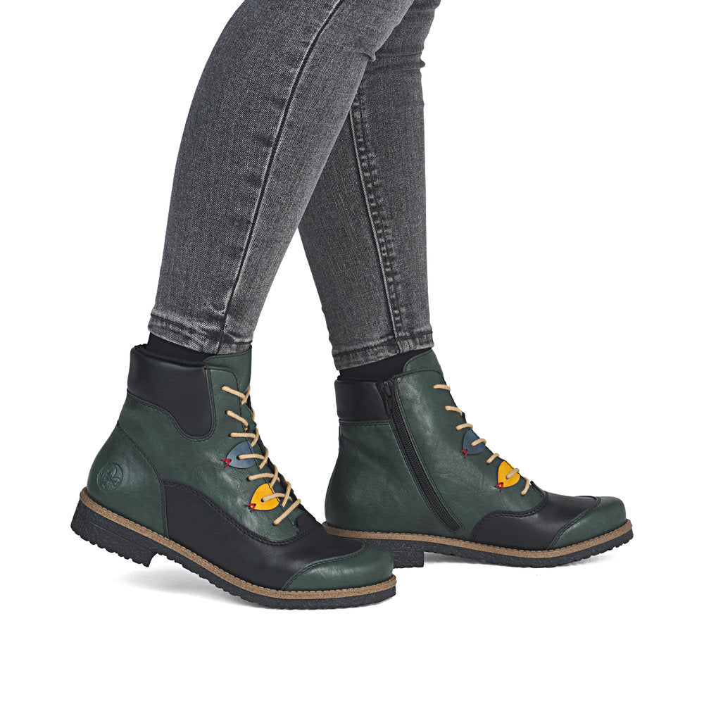 Rieker 73510-90 Ankle Boots-Green Multi