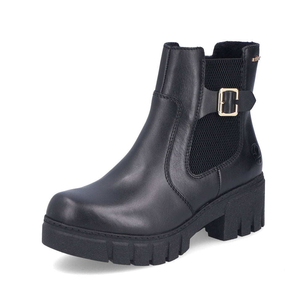 Rieker 74560-00 Ankle Boots-Black