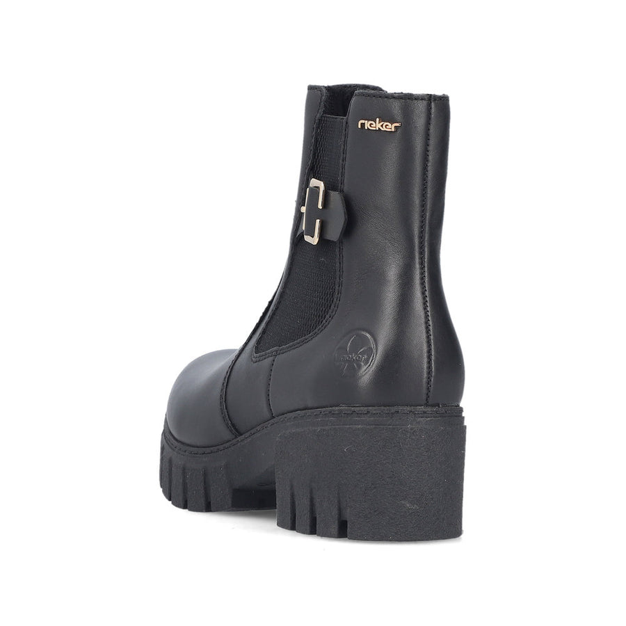 Rieker 74560-00 Ankle Boots-Black