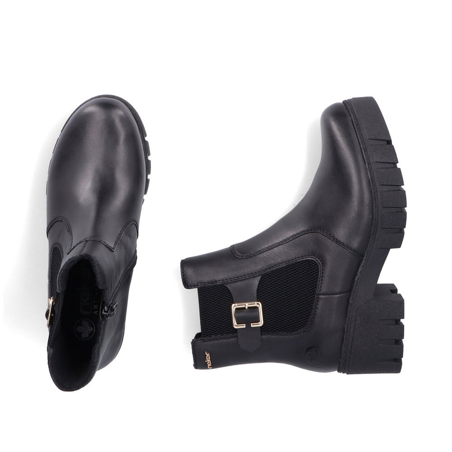 Rieker 74560-00 Ankle Boots-Black