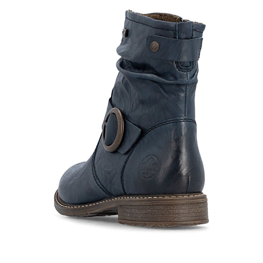 Rieker 74857-14 Ankle Boots-Navy