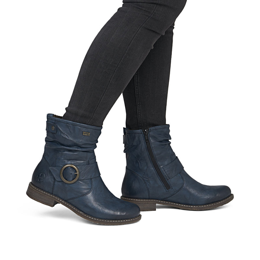 Rieker 74857-14 Ankle Boots-Navy