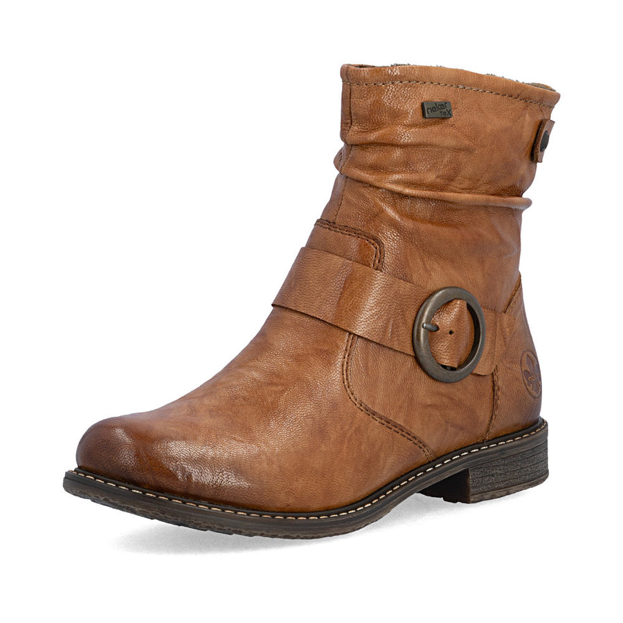 Rieker 74857-22 Ankle Boots-Tan