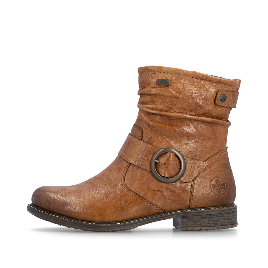 Rieker 74857-22 Ankle Boots-Tan