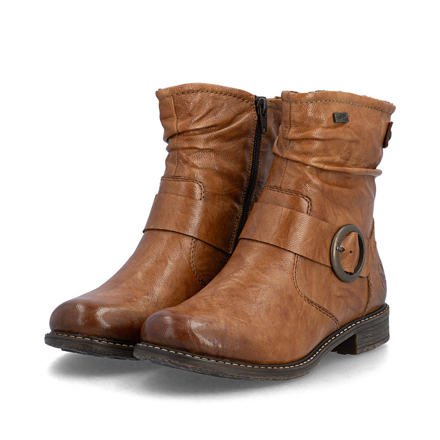 Rieker 74857-22 Ankle Boots-Tan
