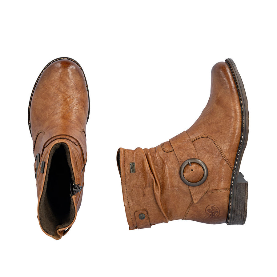 Rieker 74857-22 Ankle Boots-Tan