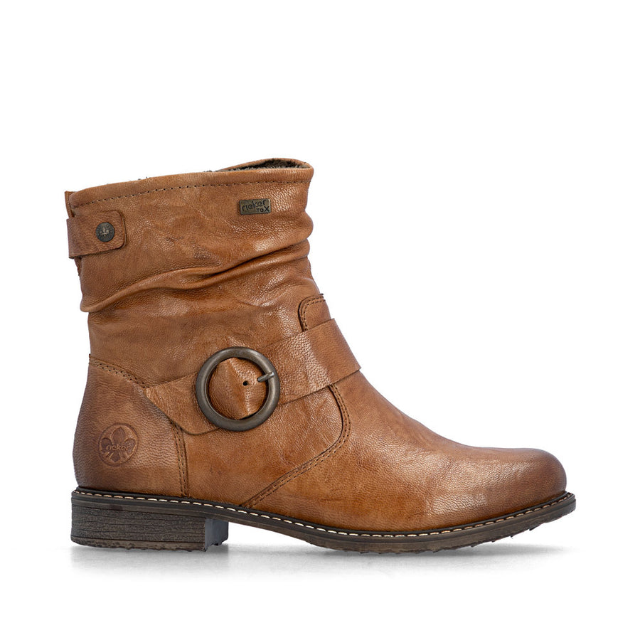 Rieker 74857-22 Ankle Boots-Tan