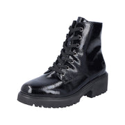 Rieker 76002 Ankle Boot-Black Pat