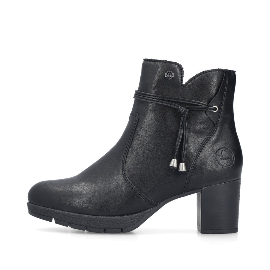Rieker 77667-00 Ankle Boot-Black