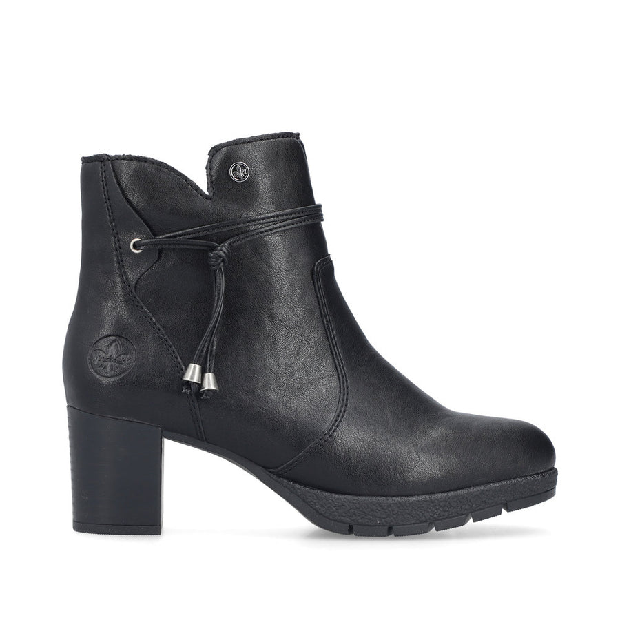 Rieker 77667-00 Ankle Boot-Black