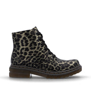 Rieker 78240-90 Ankle Boot-Black Leopard